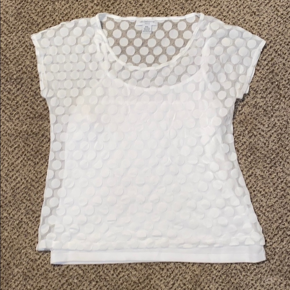 Petite polka dot top